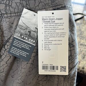 lululemon athletica Warm Down Jogger - Thread Dye